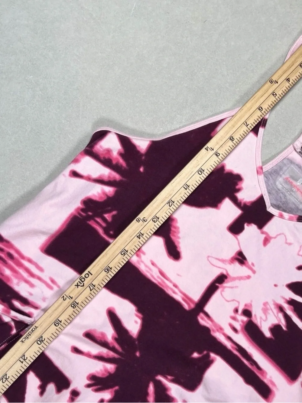 Free People Palm Print Tie-Dye Romper Hot Shot in Pink and Plum - new w tags